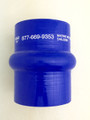 4.00" Blue Silicone Wet Marine Exhaust SIngle Hump Hose	