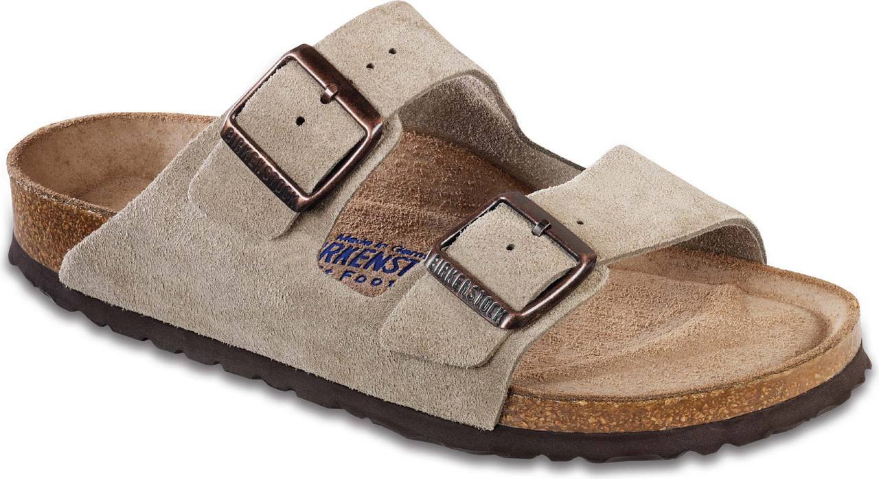 Birkenstock Arizona Soft Footbed in Taupe Suede