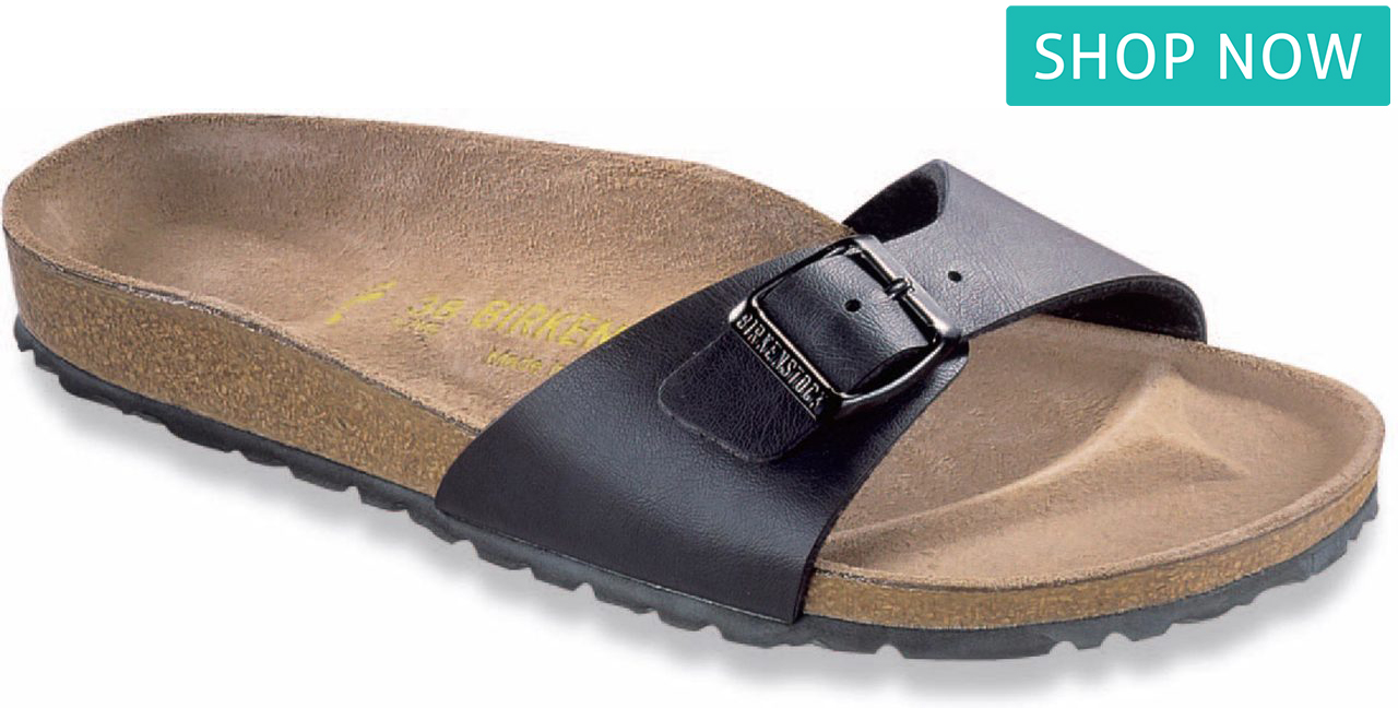 black single strap birkenstock