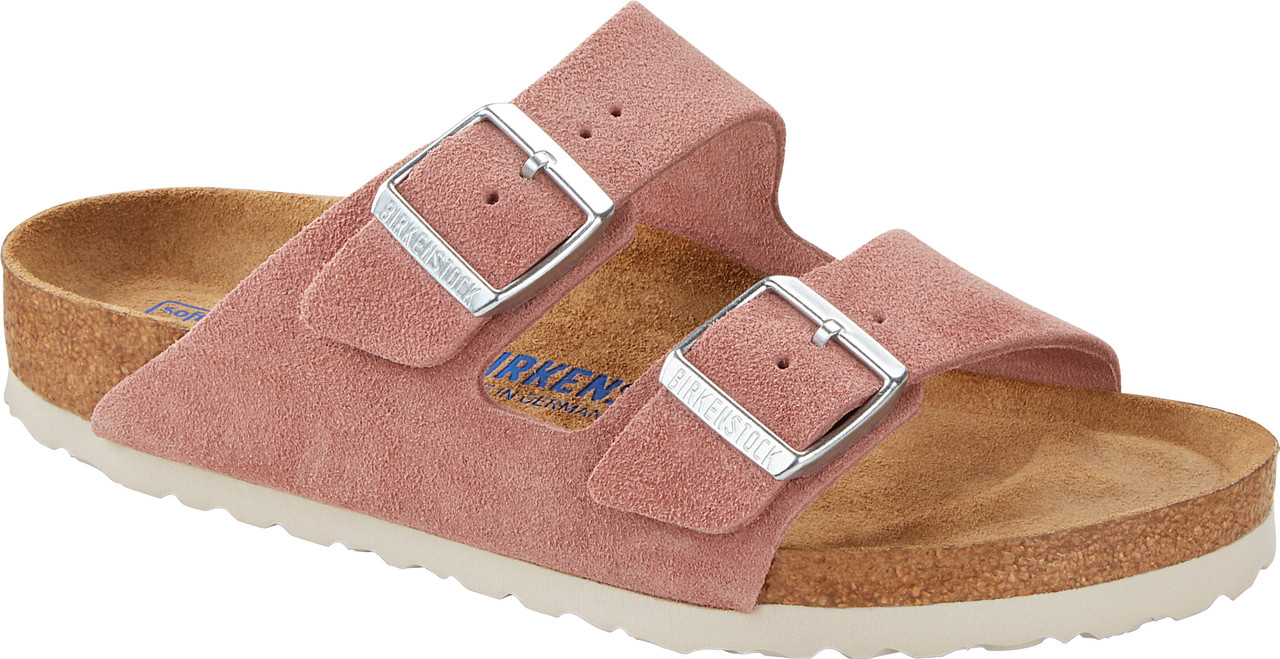 Arizona soft footbed discount suede leather rose