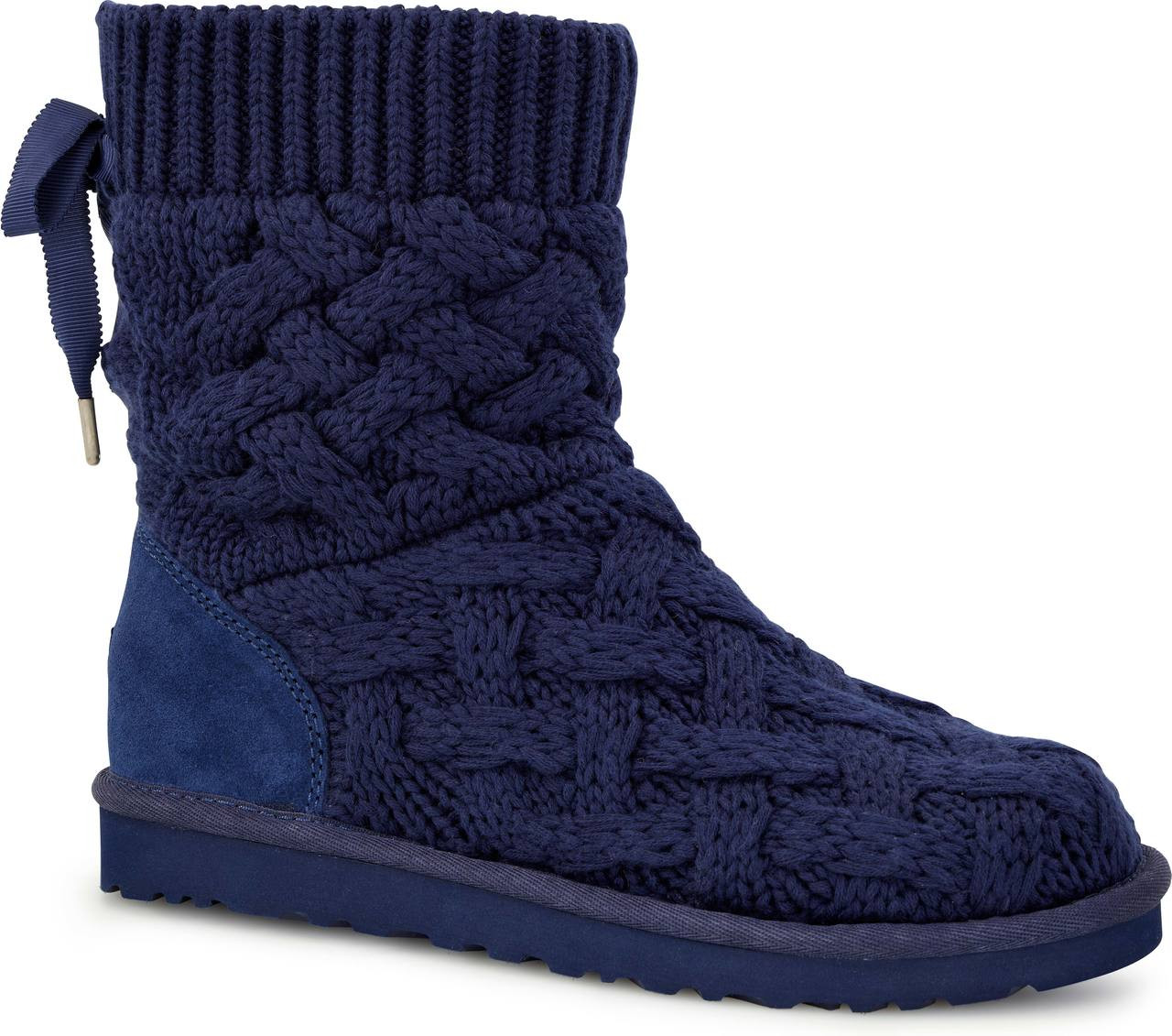 navy blue knit ugg boots