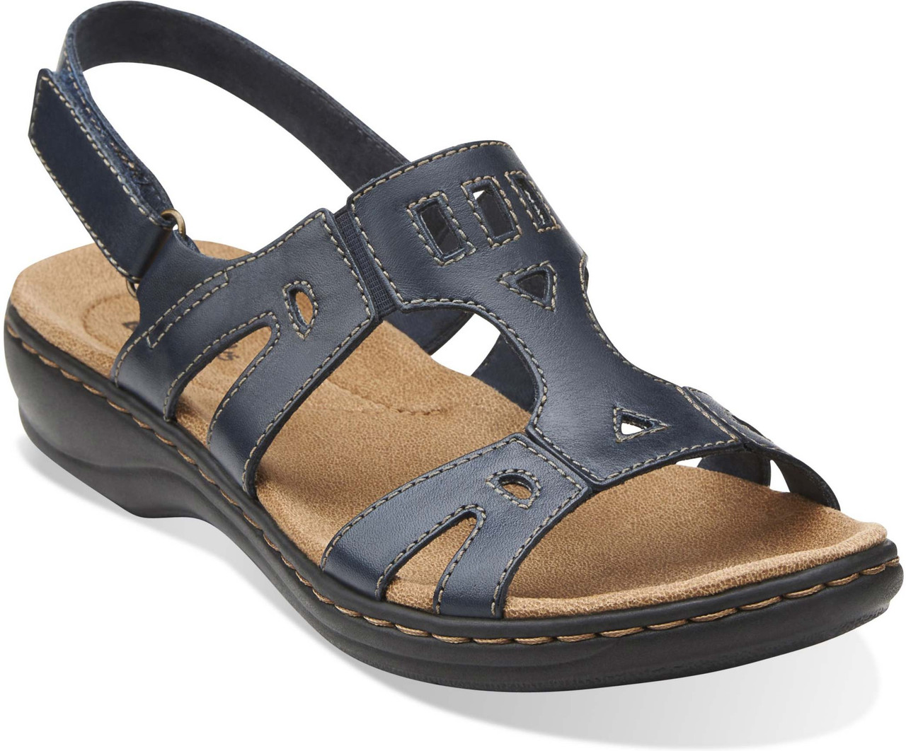 clarks leisa annual leather sandals