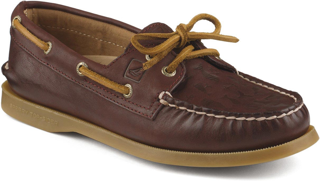 Sperry Top-Sider Women's Authentic Original Whale Tale Embossed 2-Eye ...