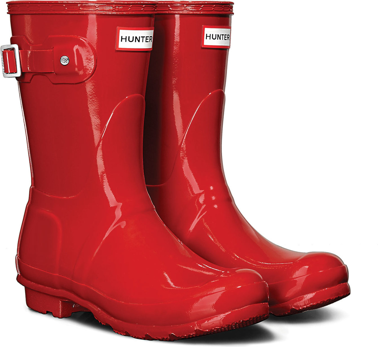 short red rain boots