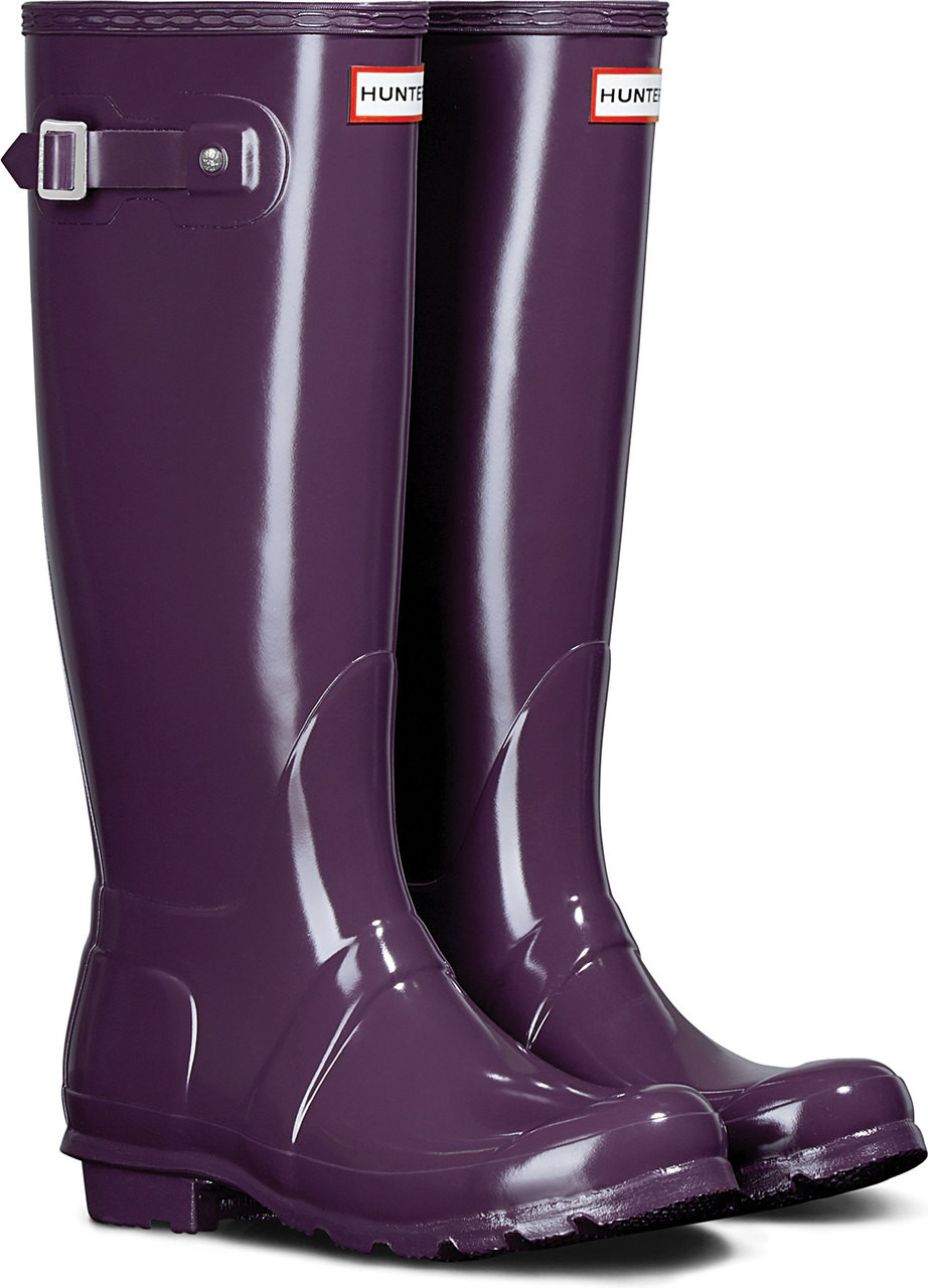 purple hunter rain boots