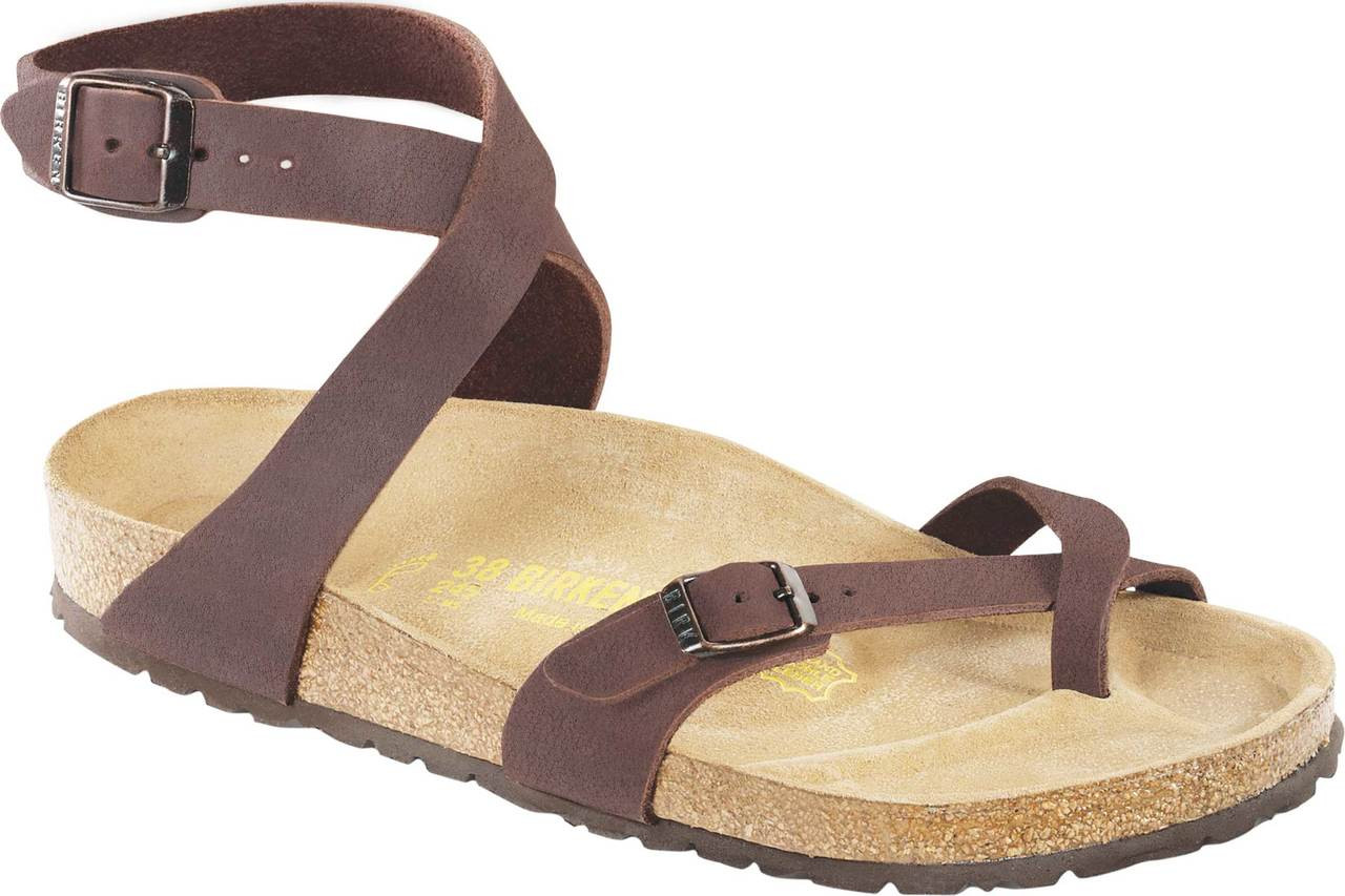 birkenstock women's yara oiled leather flat