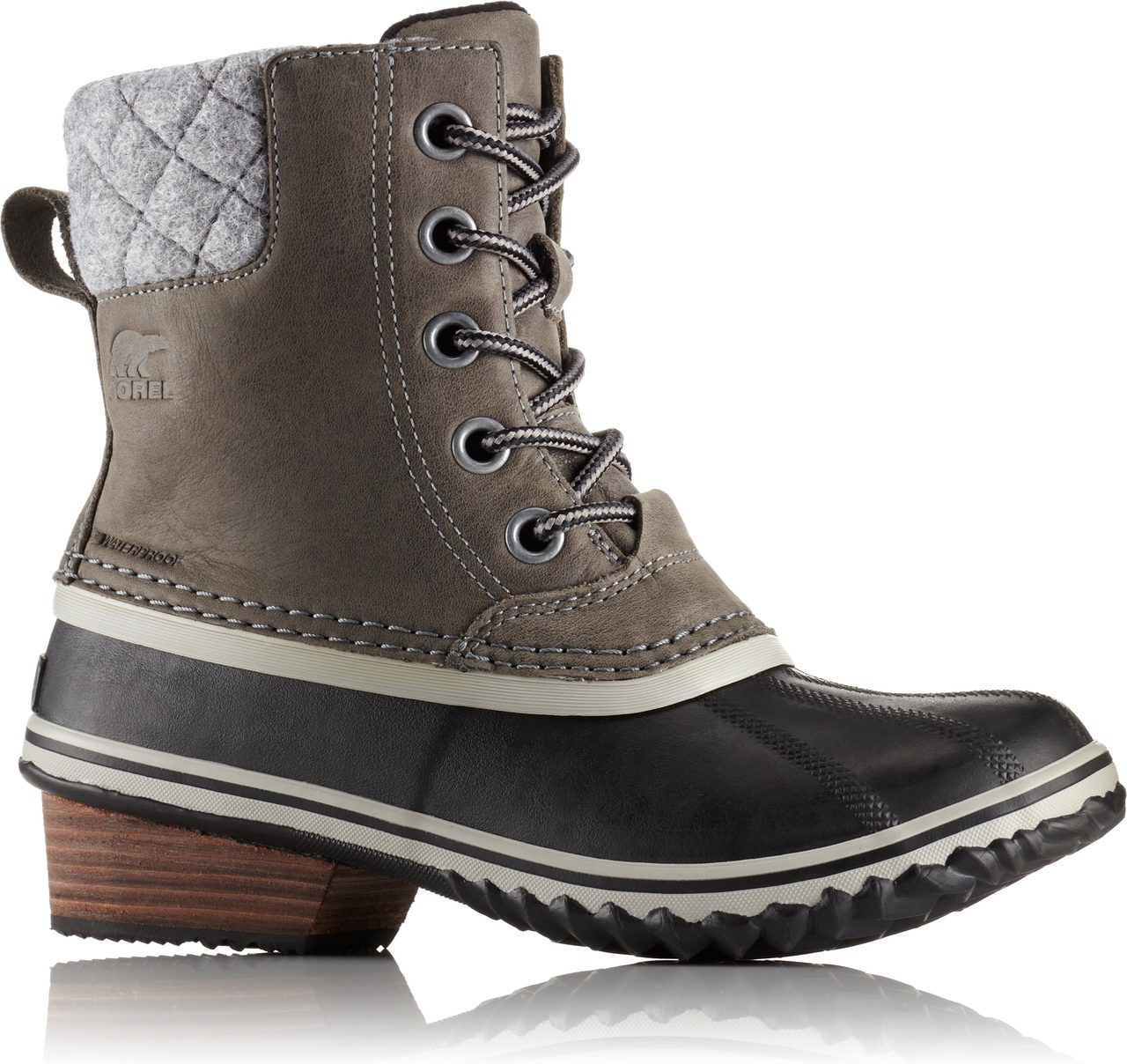 sorel slimpack quarry black