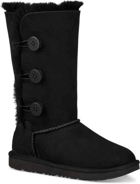 black ugg boots with buttons