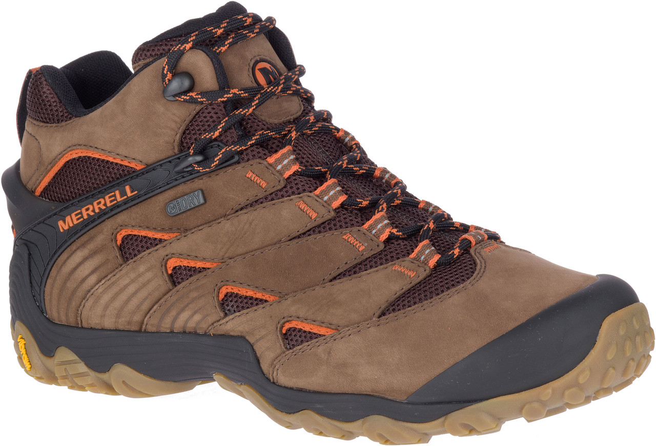 merrell chameleon 7 limit mid waterproof walking shoes mens