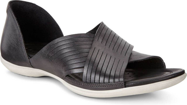 ecco flash black sandal