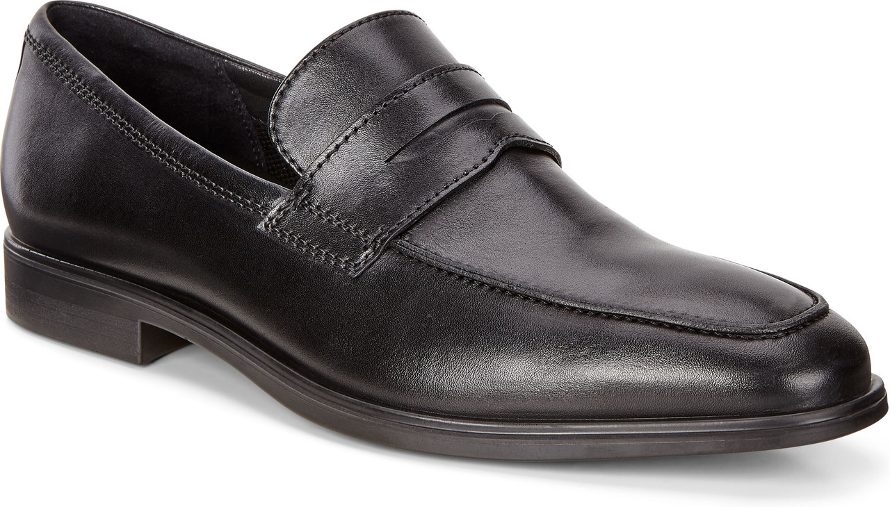 ecco men's melbourne plain toe slip on loafer