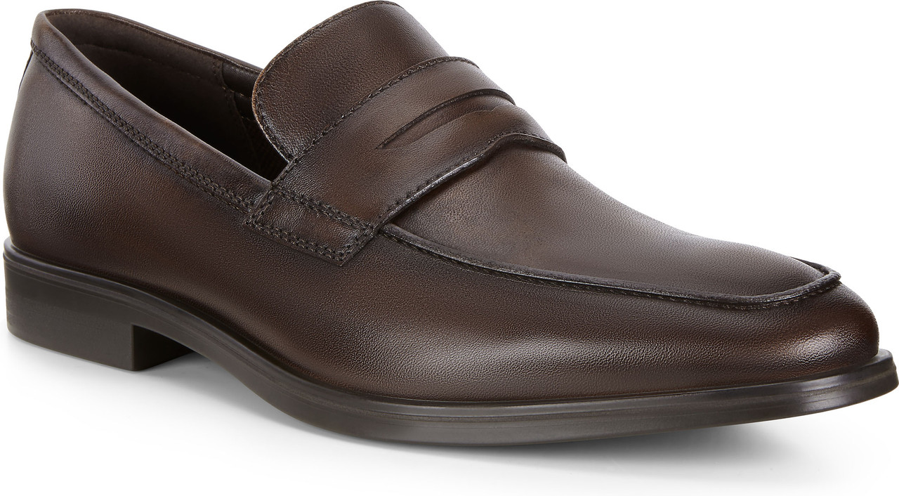 ecco men's melbourne plain toe slip on loafer