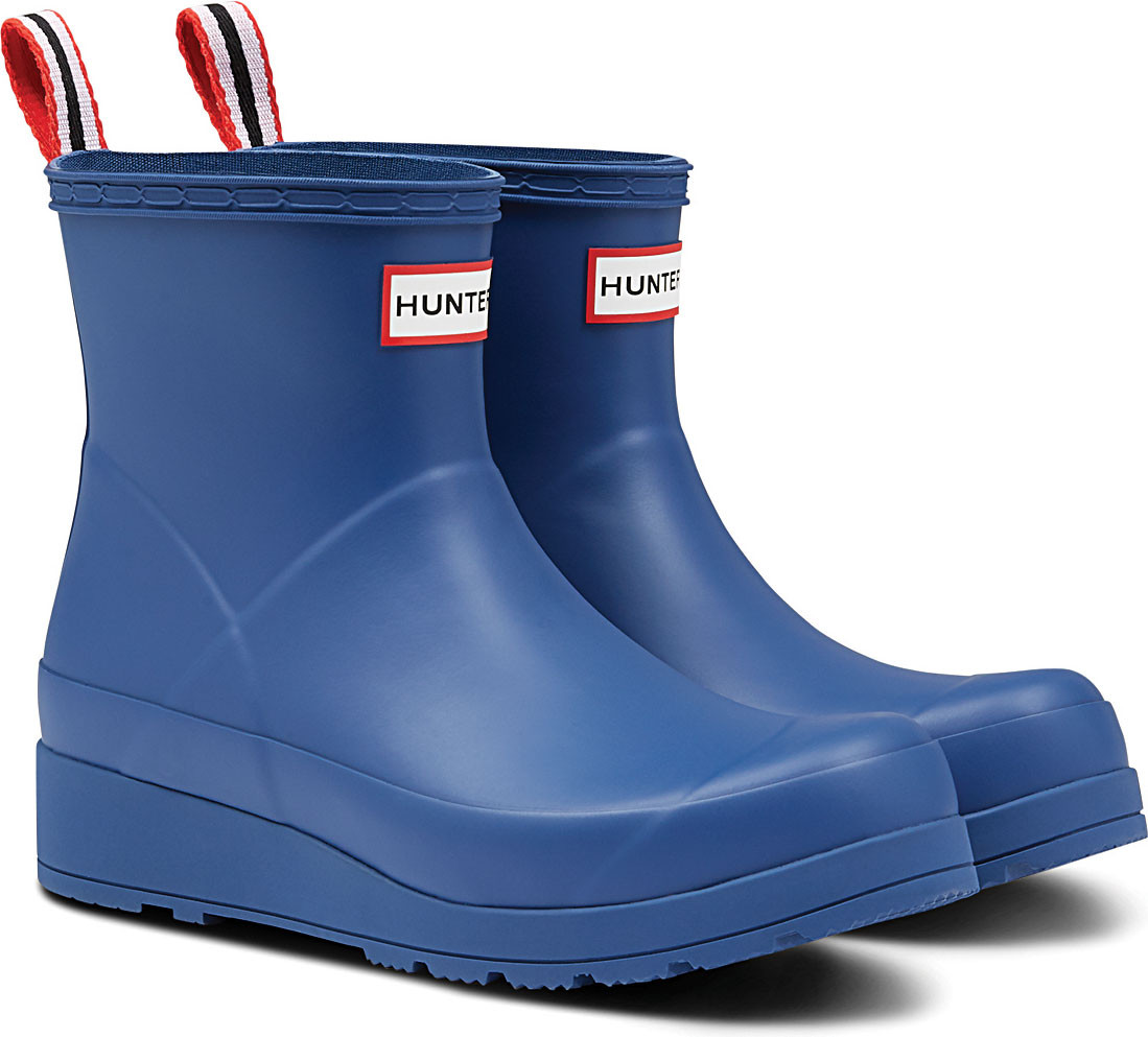 blue rain boots for women