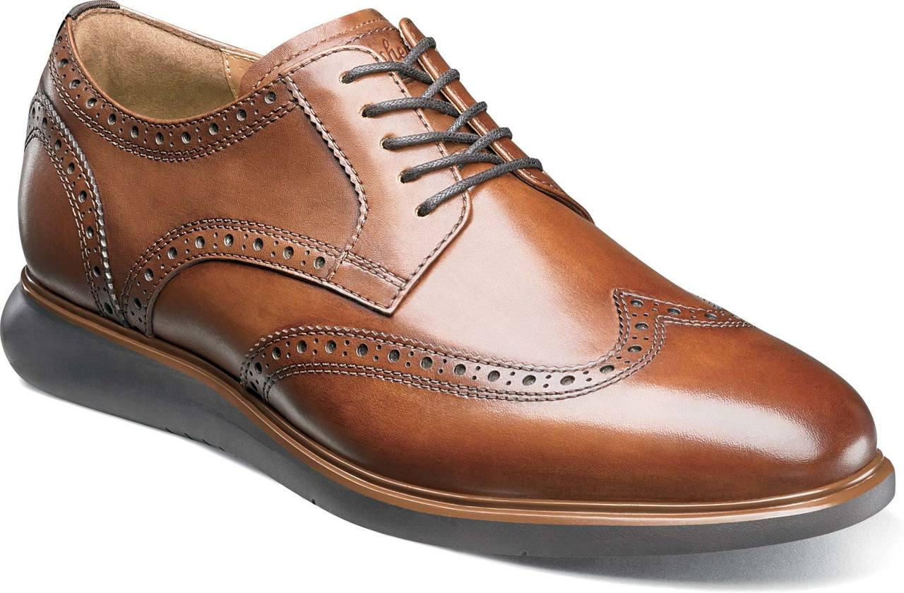 florsheim cognac wingtip