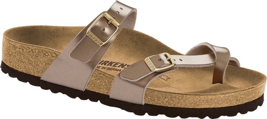 birkenstock electric metallic taupe mayari