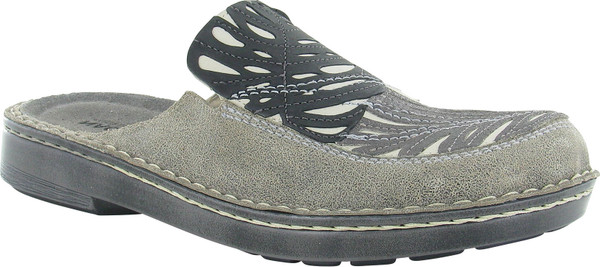 A Naot Leather Mules Zafra Grey Multi