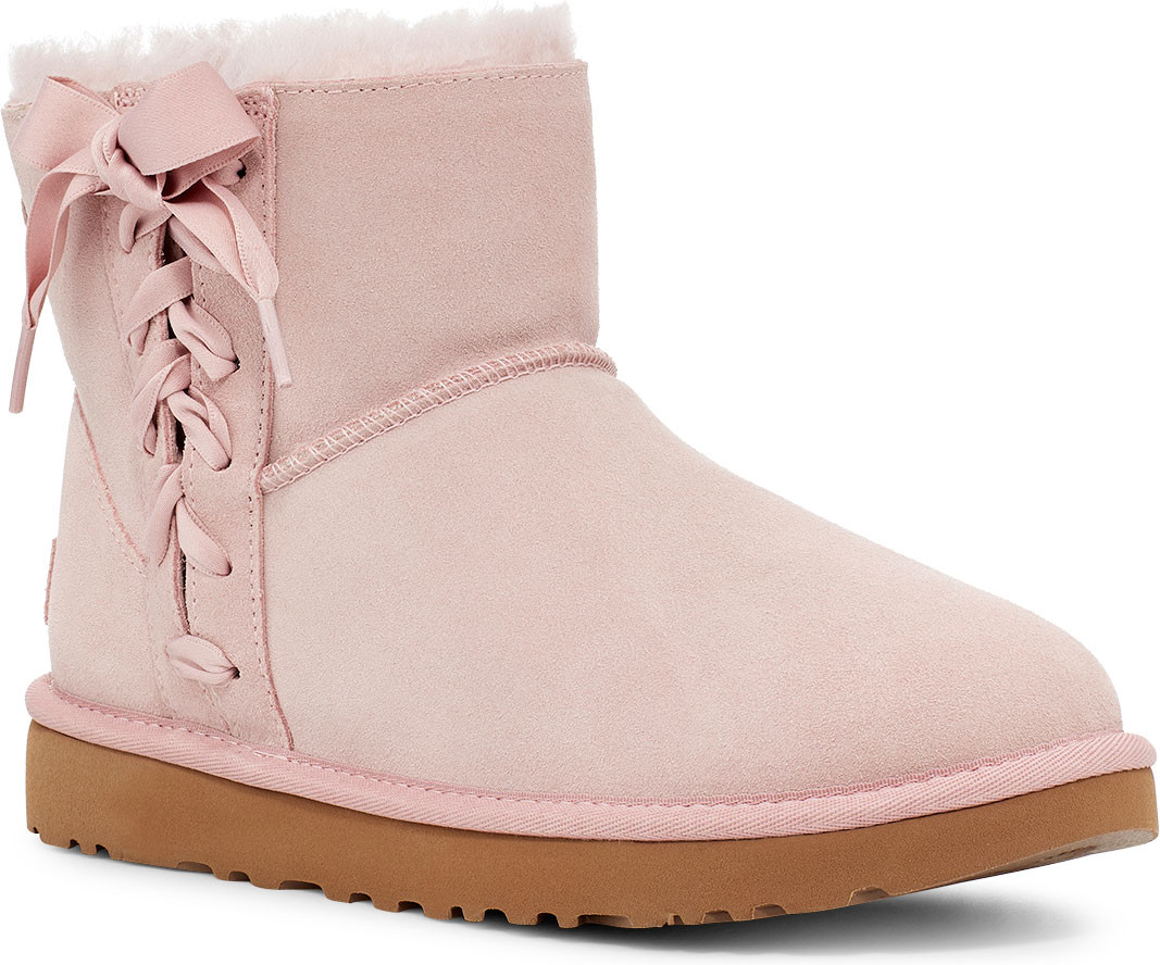 pink uggs with laces
