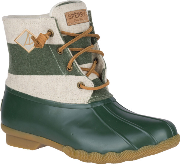 sperry striped duck boots