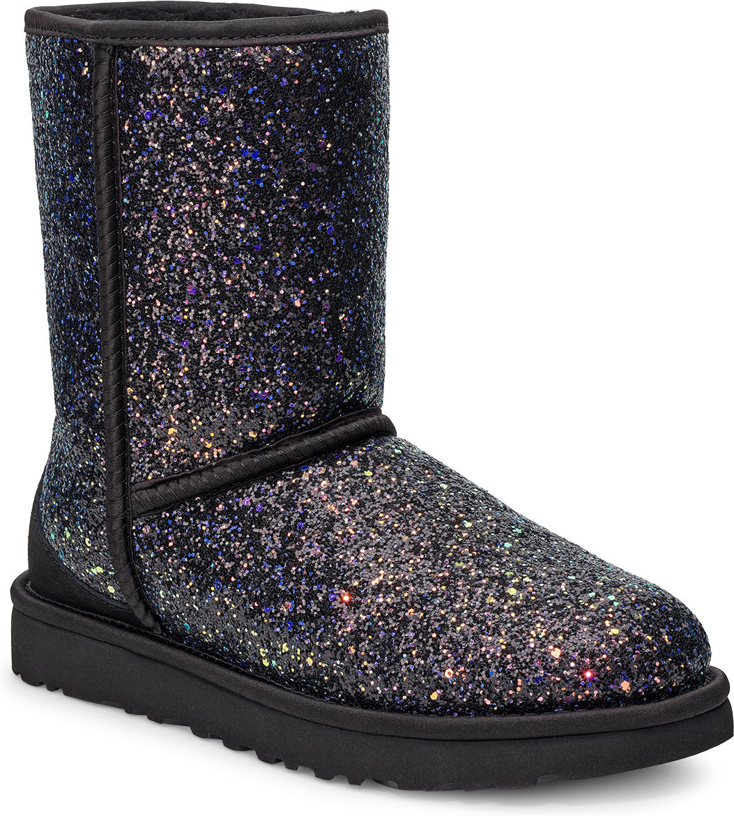 black glitter ugg boots