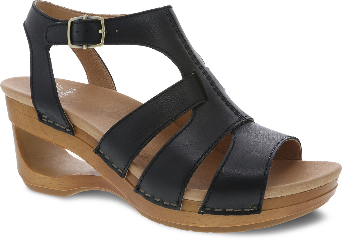 dansko black sandals