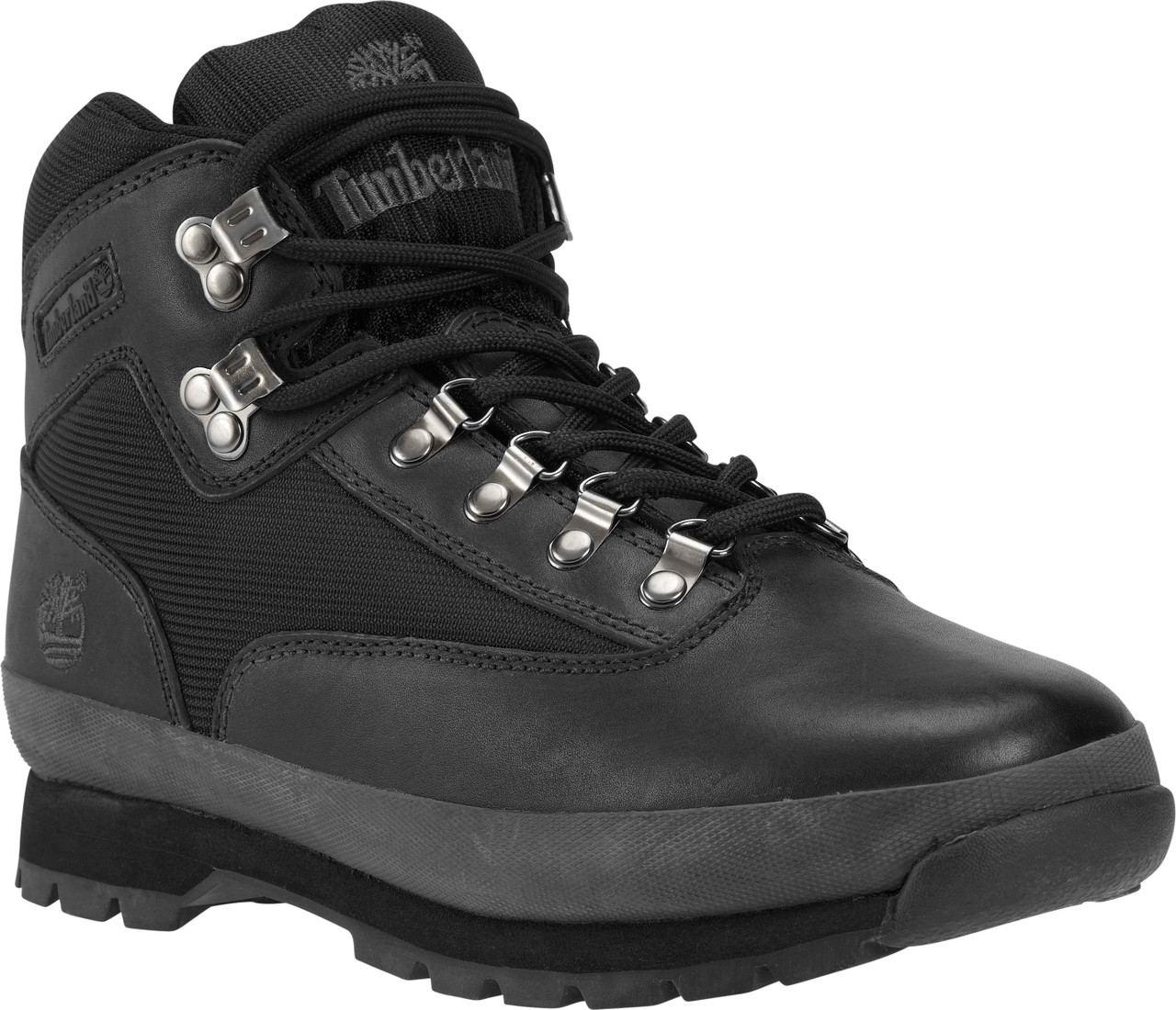 timberland euro hiker boots black