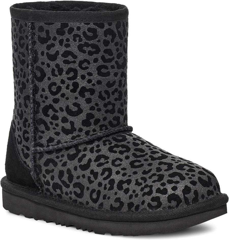 UGG Big Kids Classic II Glitter Leopard - FREE Shipping & FREE Returns ...