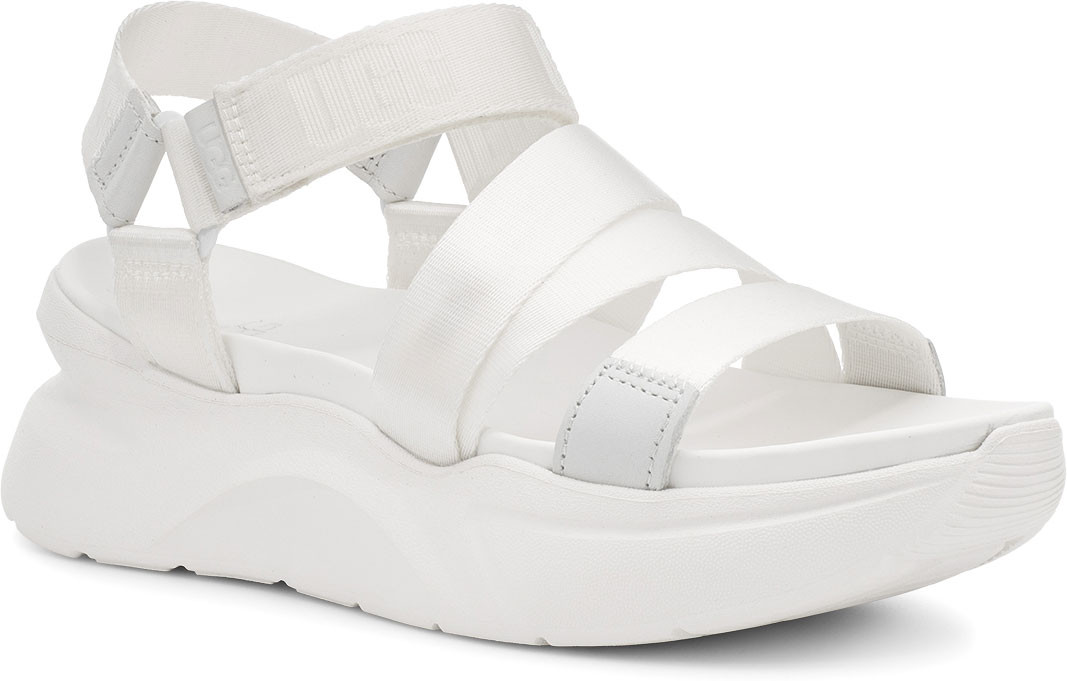 Ugg Women's La Shores Sandal, White, 8.5