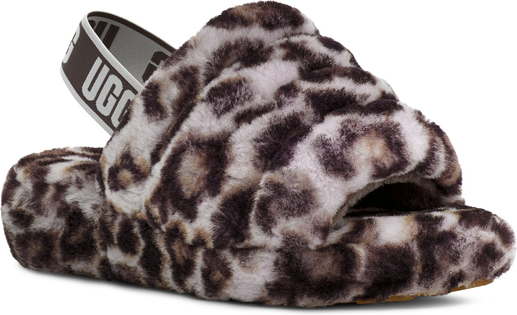 UGG Women's Fluff Yeah Slide Panther Print