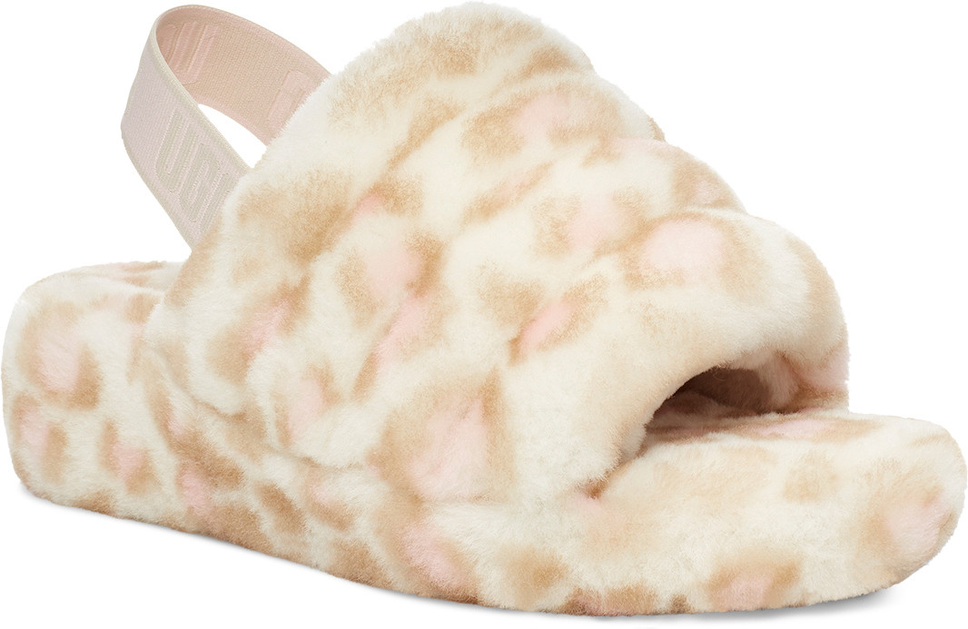 UGG Women's Fluff Yeah Slide Panther Print