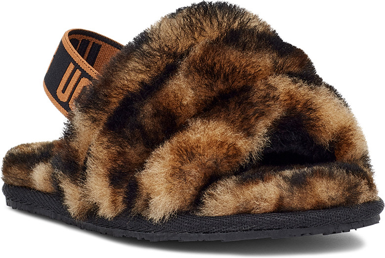 UGG Toddlers Fluff Yeah Slide Panther Print