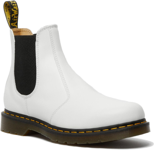 Dr. Martens Women's 2976 Yellow Stitch Smooth Leather Chelsea