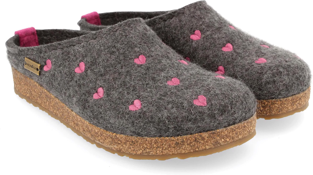 haflinger cuoricini slippers