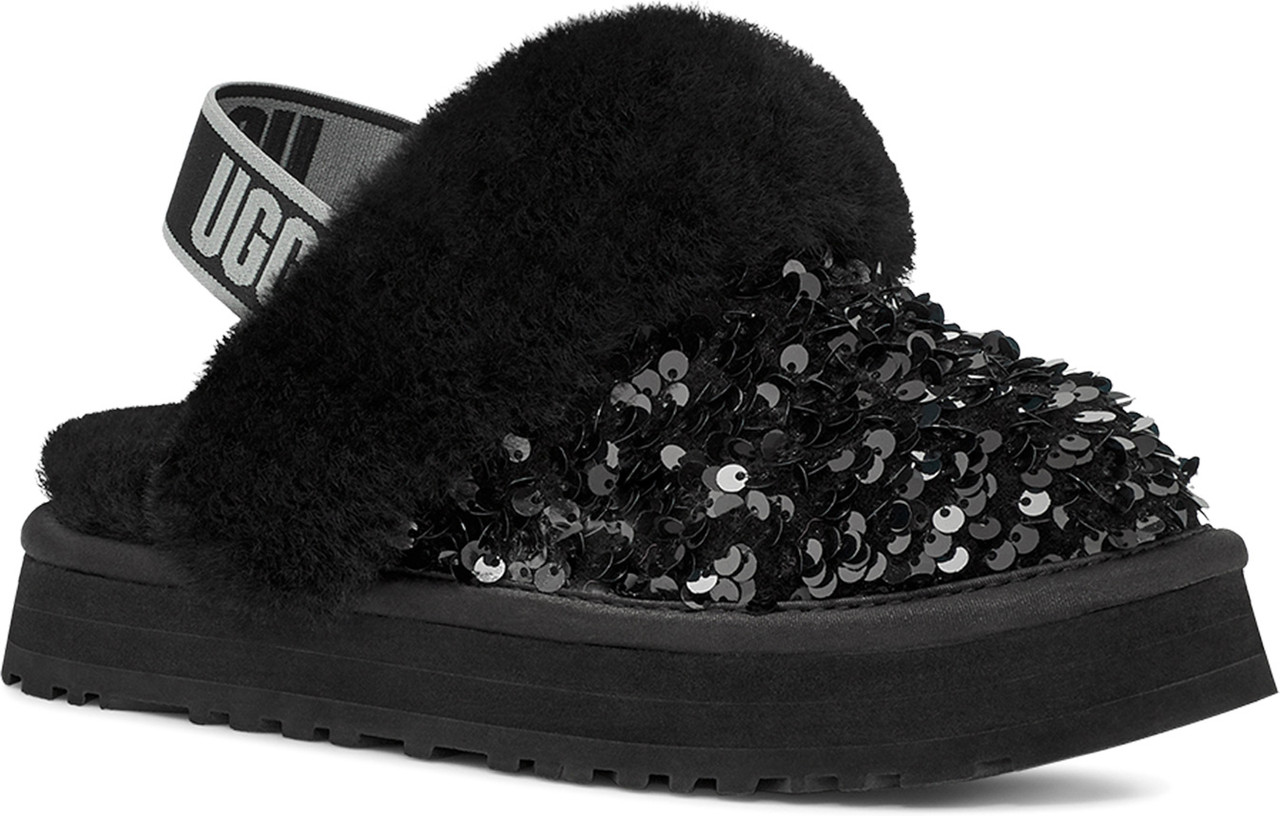 Ugg black best sale sparkle slippers