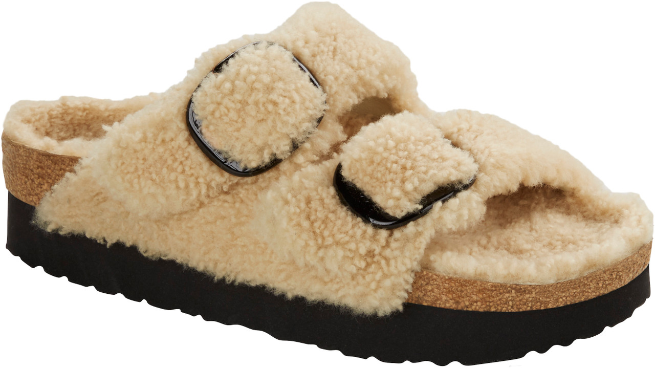 Birkenstock Women s Papillio Arizona Platform Big Buckle Shearling