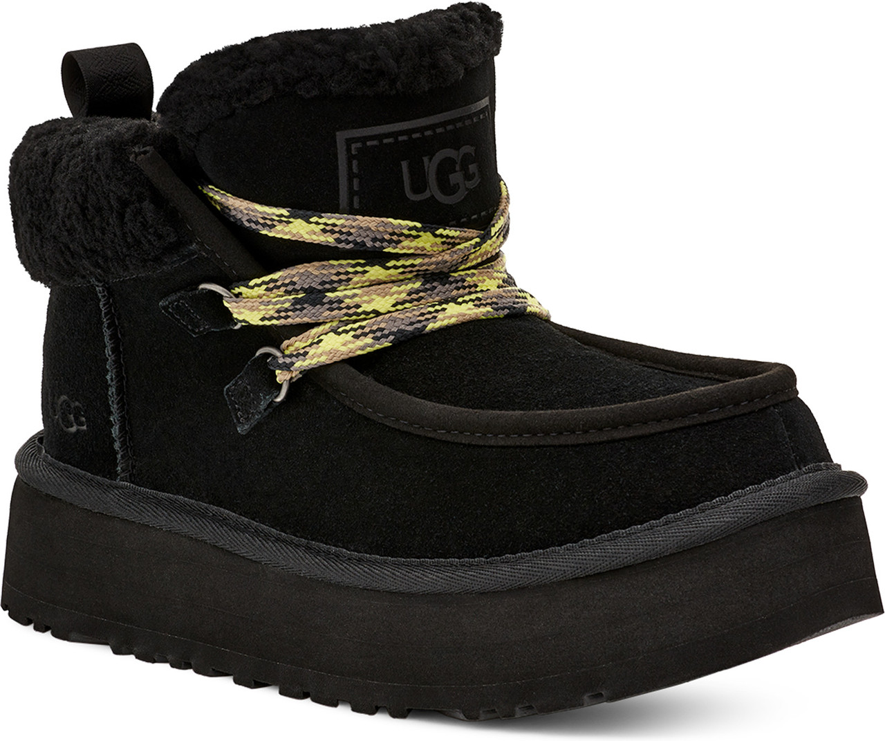 Furry black 2024 ugg boots