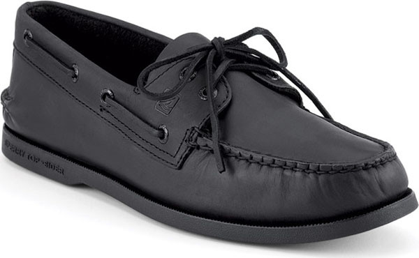 black sperry topsiders