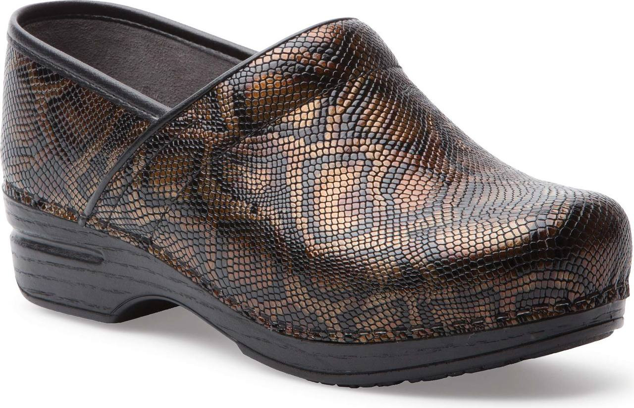 dansko snake print clog