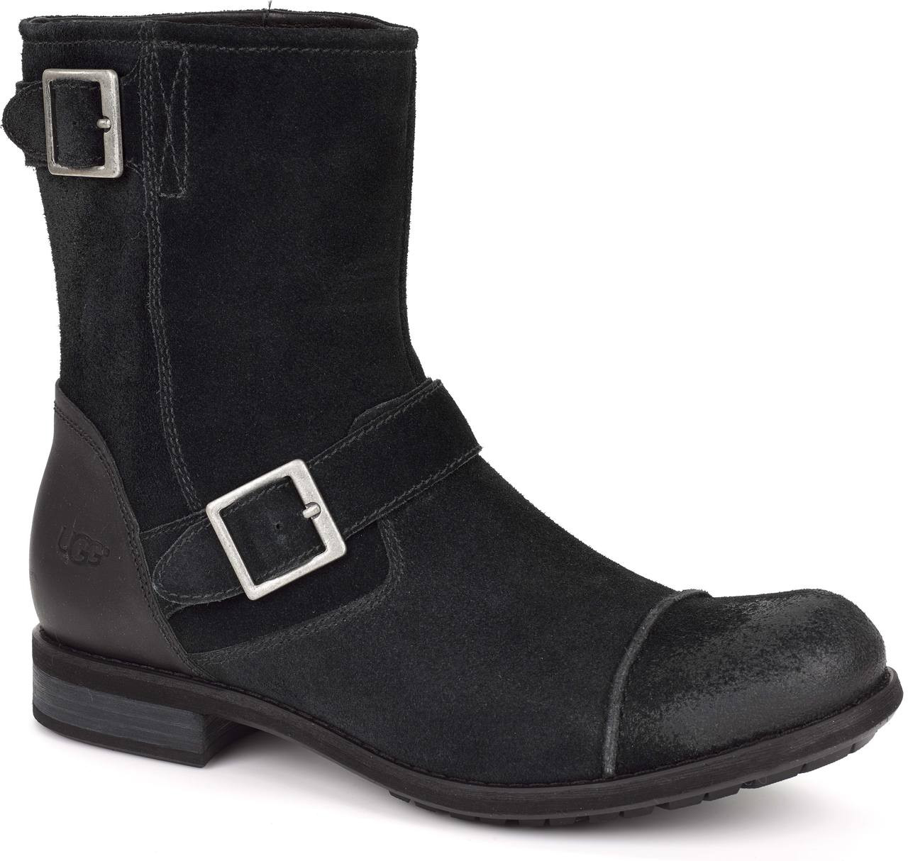 black ugg boots with buckle