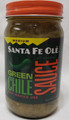 Santa Fe Olé Medium Hot Green Chile Sauce (16 oz Jar)
