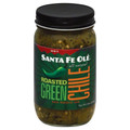 Santa Fe Olé Roasted Chopped Hot Green Chile - CASE (twelve 16 oz Jars)