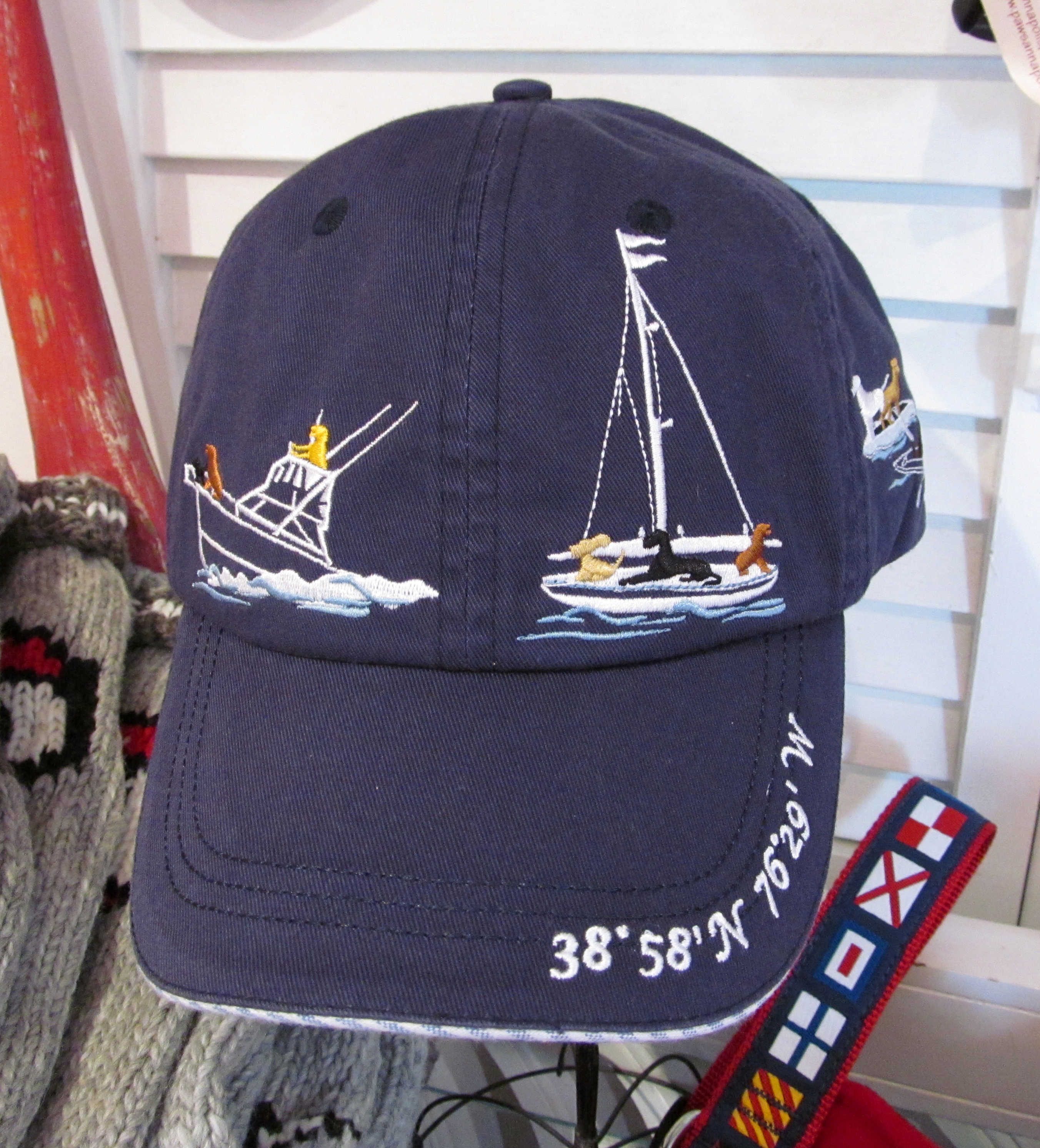 nautical ball caps