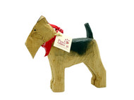 Carved Wooden Airedales