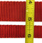 Red webbing in 3/4" or 1 1/4" widths are used to create these unique Red Crab Dog Collars