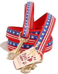 Stars and Stripes Dog Leash made in USA