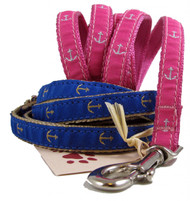 Tiny Dog Anchor Leashes in Pink or Blue