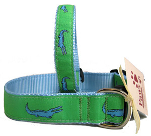 Blue Alligator Dog Collars, Paws pet 