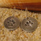 Handmade, Eco-friendly Silver Paw Earrings