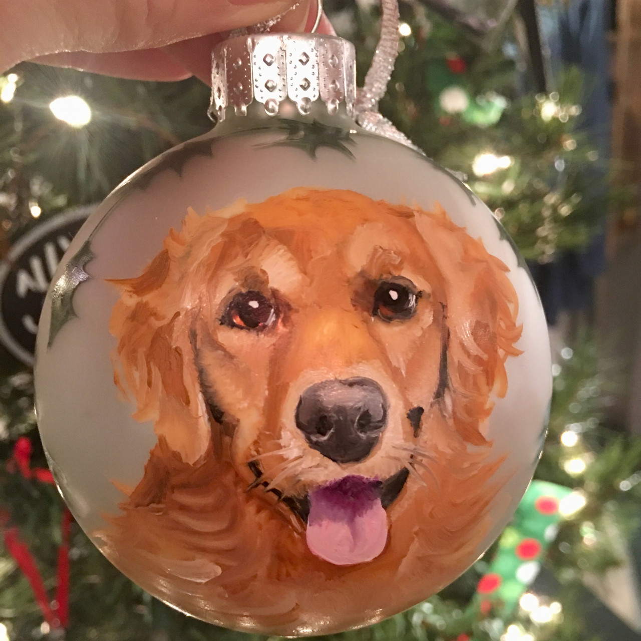 Personalized pet christmas ornament