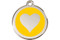 Sunny Yellow Heart ID Tags