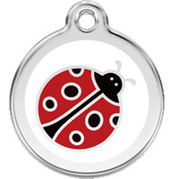 Lady Bug Stainless Steel Identification Tags